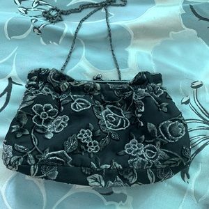 Beaded floral purse